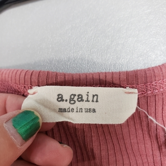 3/$15 A gain dark blush pink bodysuit plus size 3XL - Picture 4 of 9